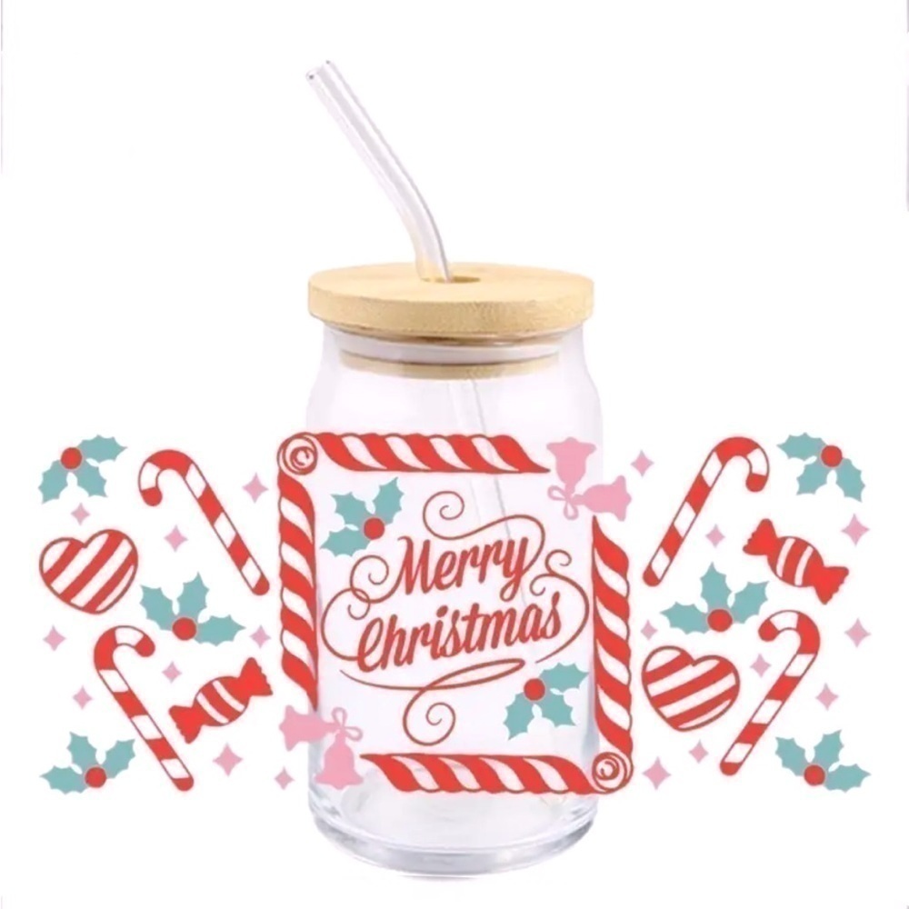 Merry Christmas Frosted Tumbler
